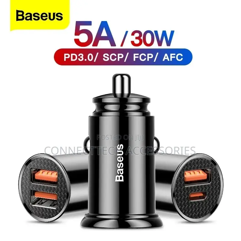 Baseus 30w Fast PD USB C Car Charger