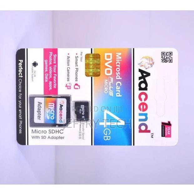 Aacend 4GB Microsdhc Memory Card With Adapter - thumbnail 2