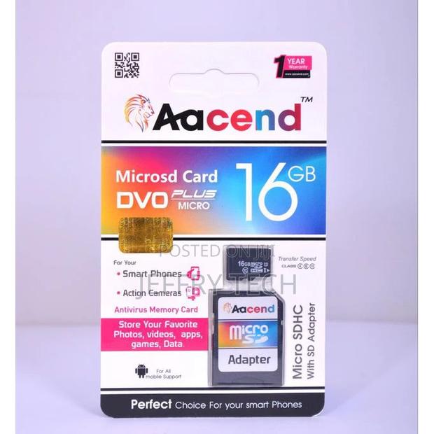 Aacend 16GB Microsdhc Memory Card With Adapter - main view