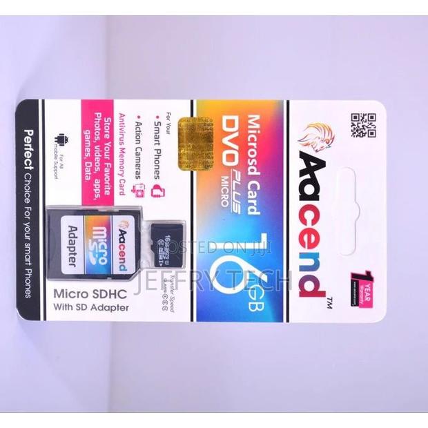 Aacend 16GB Microsdhc Memory Card With Adapter - thumbnail 2