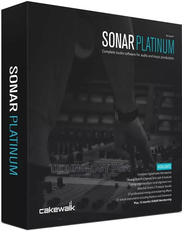 Cakewalk SONAR Platinum + Plugins + Contenu - main view