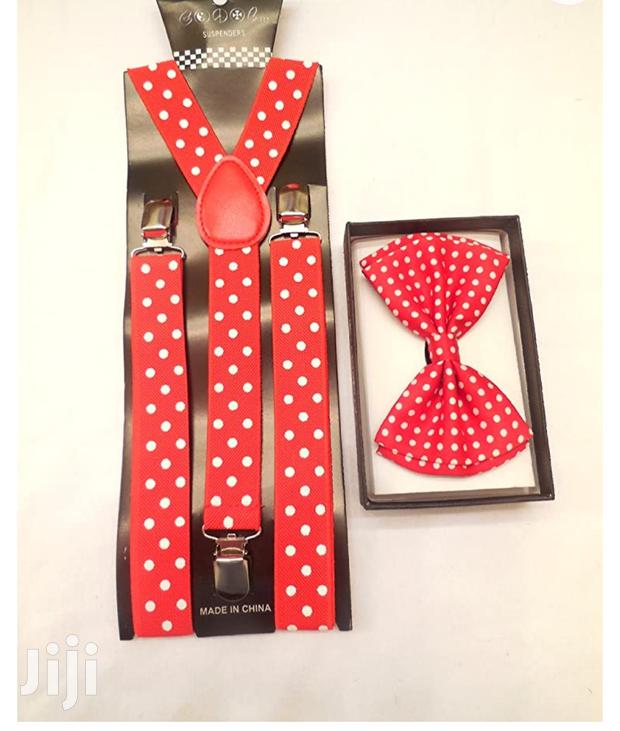 Red Polkadot Suspender and a Bow Tie. - main view