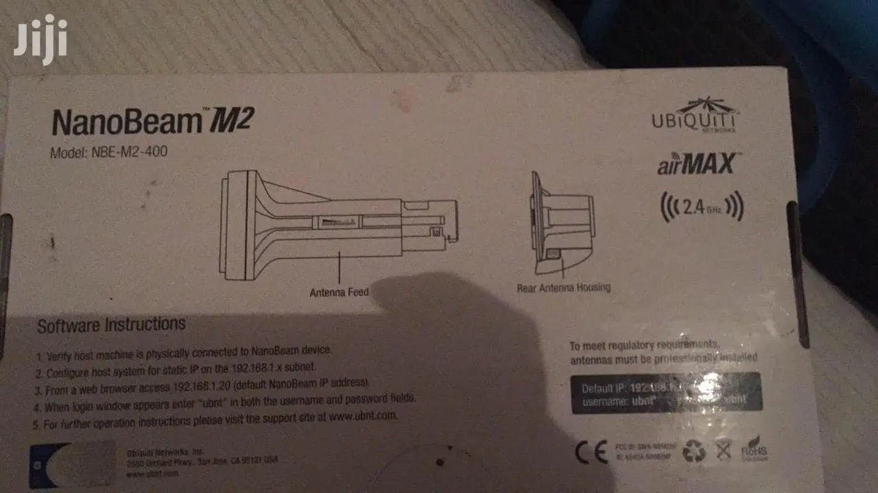 Ubiquiti Nanobeam M2 Pbe-M2-400 2.4 Ghz 18dbi