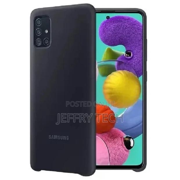 Silicone Case for Samsung Galaxy A71- Black