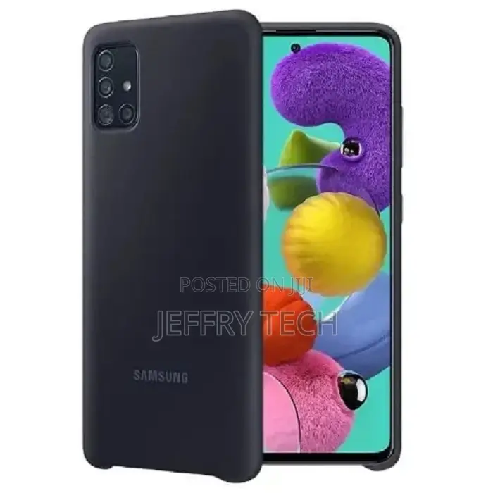 Silicone Case for Samsung Galaxy A71- Black