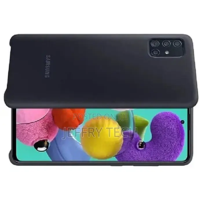 Silicone Case for Samsung Galaxy A71- Black