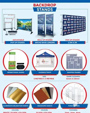 Backdrop/Pop Up Banner Stands