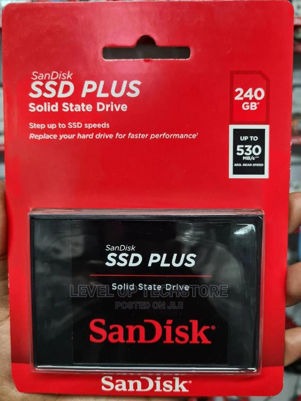 Sandisk SSD PLUS 240GB Internal SSD - Brand New - main view