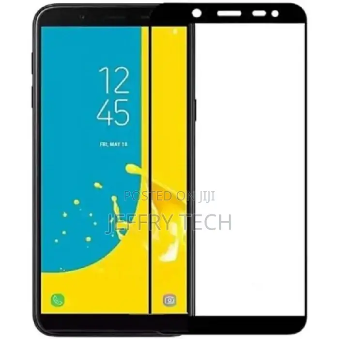 Samsung Galaxy J6 Plus Full Coverage Tempered Glass Screen P