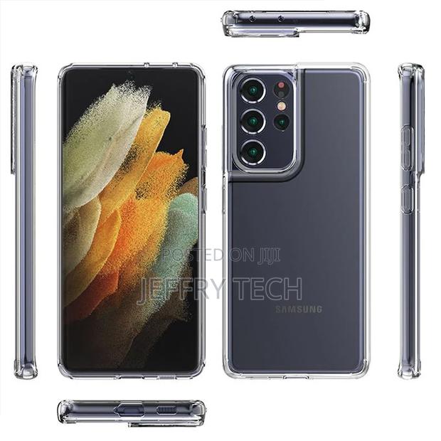 Clear Hard Back Shockproof Case for Samsung Galaxy S21 Ultra - thumbnail 3