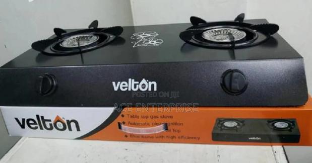 Black Velton 2 Burner Cooker. - main view