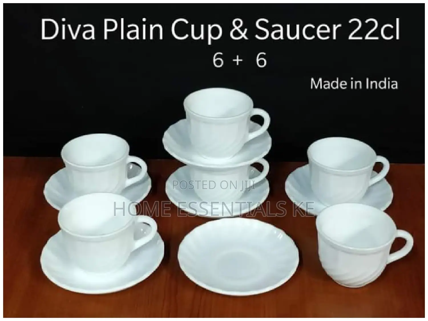 6pcs Cups Saucers Set