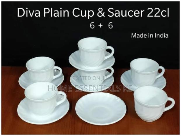 6pcs Cups Saucers Set