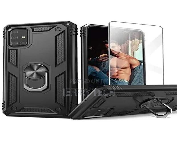 My Choice A51 Ring Armor Case Cover Ceramics Protector - thumbnail 2