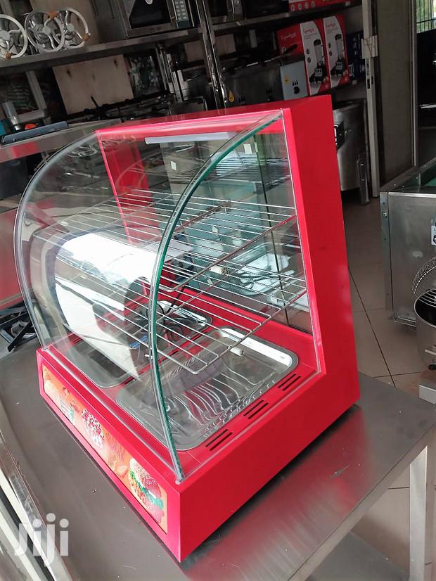 Chip's Display Warmer With Curved Glass & Racks - main view