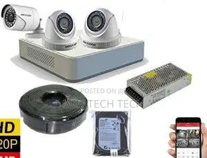 Hikvision 4 CCTV Cameras Complete System Kit Package Set Up