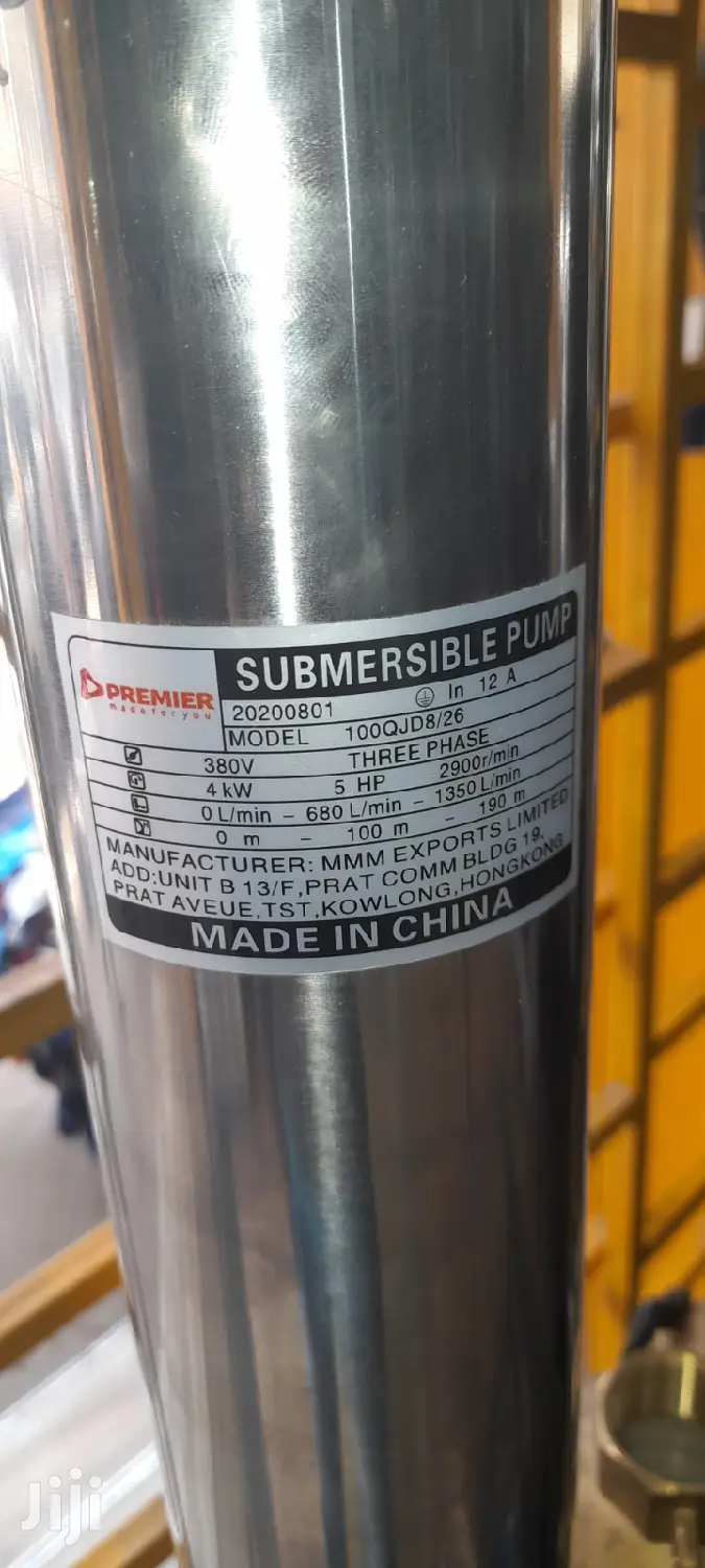 Premier 3phase Submersible Electric Pump 190m 5hp 4kw