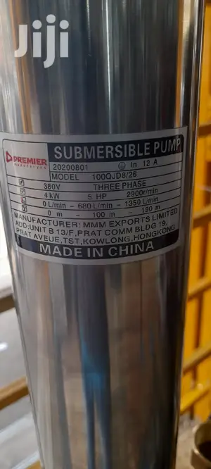 Premier 3phase Submersible Electric Pump 190m 5hp 4kw
