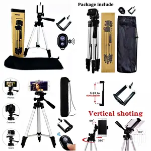Phone and Camera Tripod + Free Bluetooth Remote