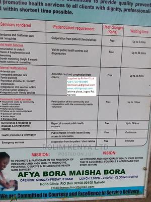 Service Delivery Charter Board 120cmx90cm - thumbnail 2