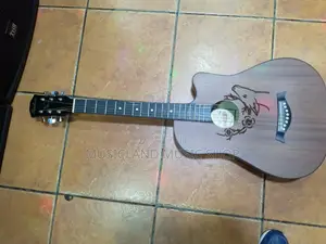 Acoustic Guitar With Engravement