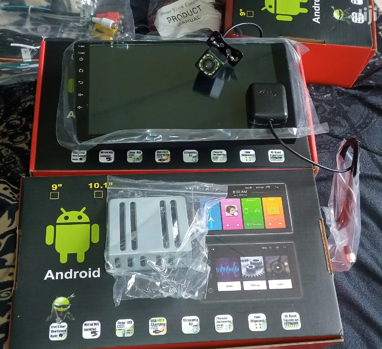 New 9" Touch Car Screen Android Radio + Reverse Camera + GPS