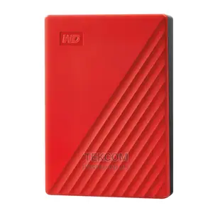 WD 4TB My Passport Portable External Hard Drive, Red