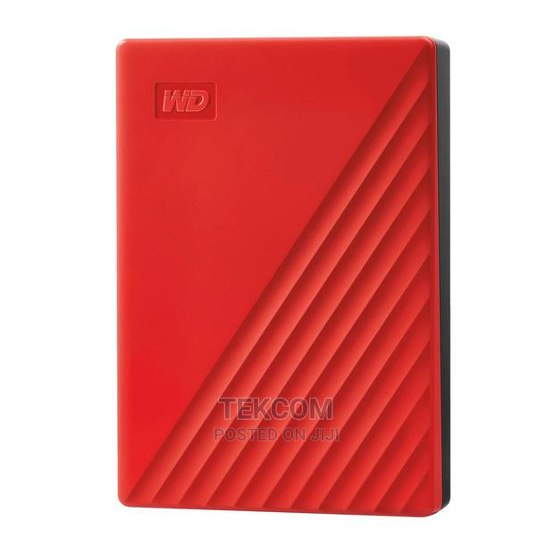 WD 4TB My Passport Portable External Hard Drive, Red