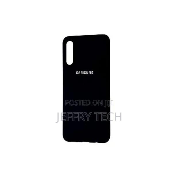 Samsung A30S Silicone Back Case - Black - main view