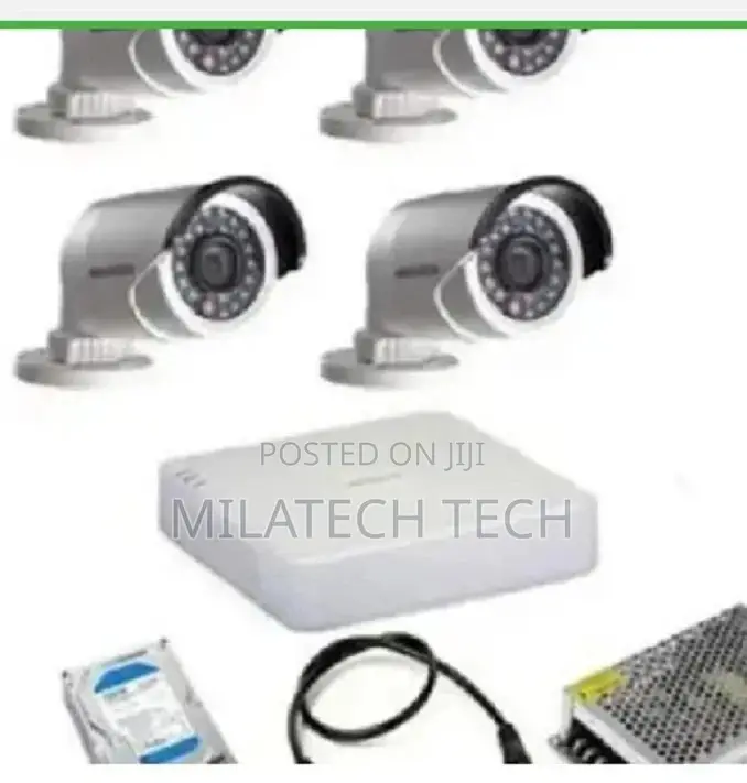 4 CCTV Camera System Complete