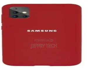 Samsung Silicone Cover for Samsung Galaxy A71- Red