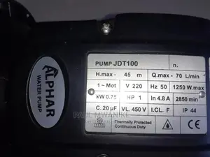 Alphar 1 Hp Silent Booster Pump.