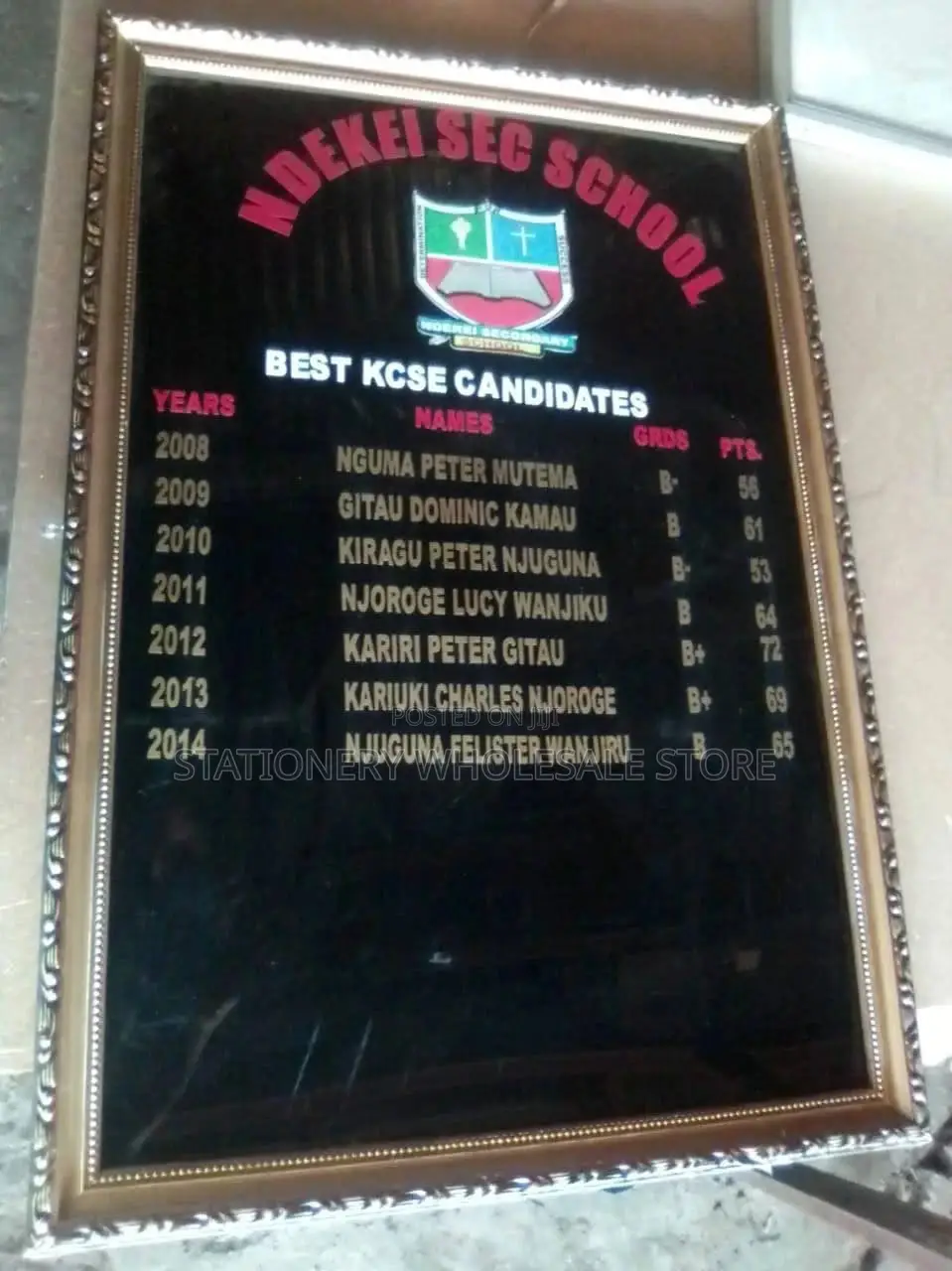 Board of Honors 4ftx2ft