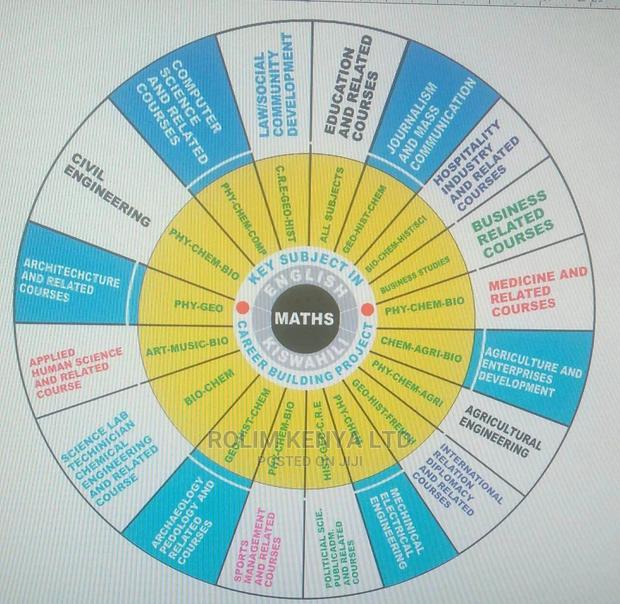 4ftx4ft Wall Mounted Career Wheel - main view
