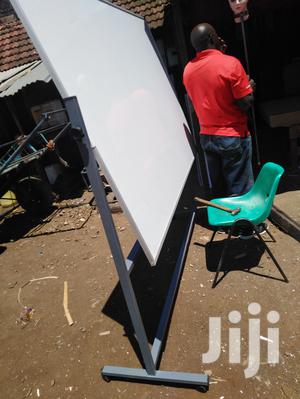 Whiteboard Rotational Double-Sided With Movable Wheels - main view