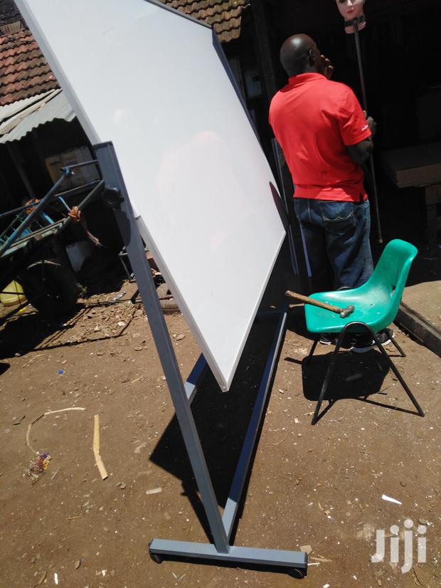 Whiteboard Rotational Double-Sided With Movable Wheels