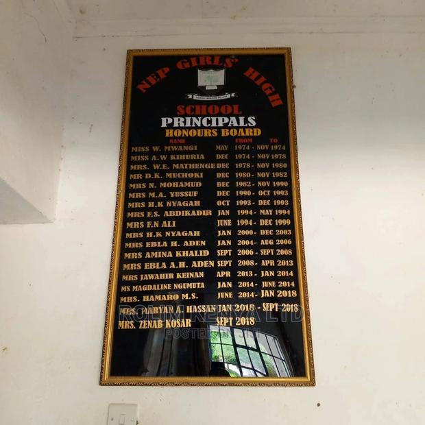 Honours Board - main view