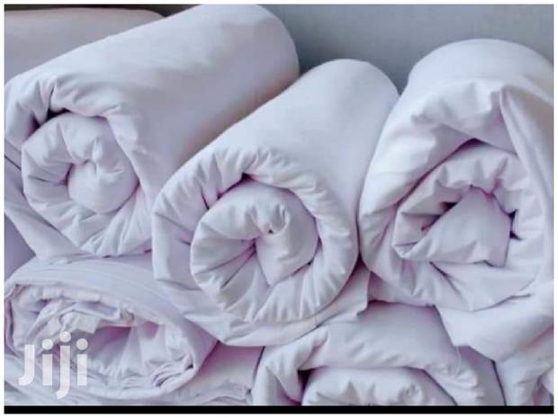 Egyptian White Plain Bedsheet(King Size) - main view