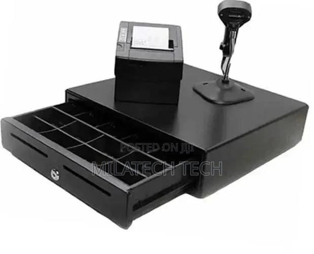 80MM Thermal Receipt Printer,Cash Drawer and Laser Barcode S - main view