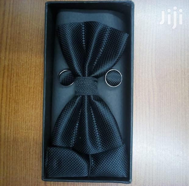 Black Bow Tie Set - main view