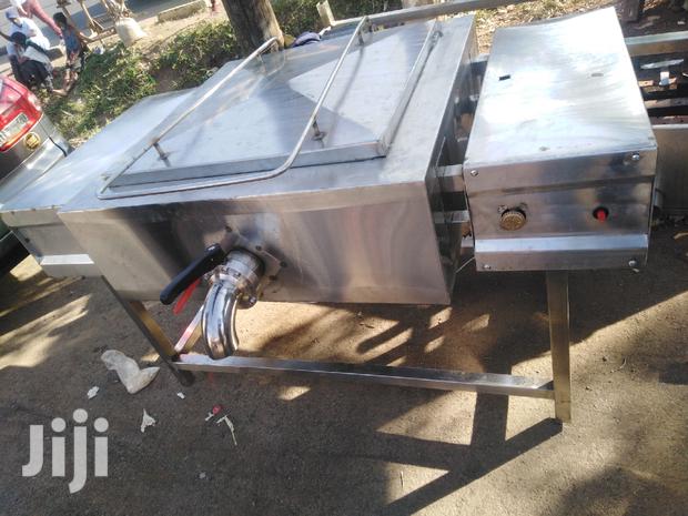 Bratt Pan Stainless Steel Gas Jiko