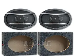 2 Pioneer 600watts Oval 6 by 9 Speakers With Free Cabinets