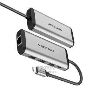 Vention Type C to 3 Ports USB 3.0 Hub With Gigabit Ethernet