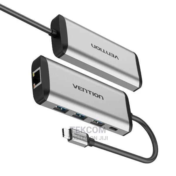 Vention Type C to 3 Ports USB 3.0 Hub With Gigabit Ethernet