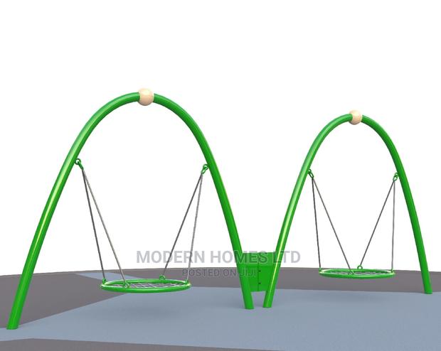 Colorful Children Swing With Comfortable Seats - thumbnail 4