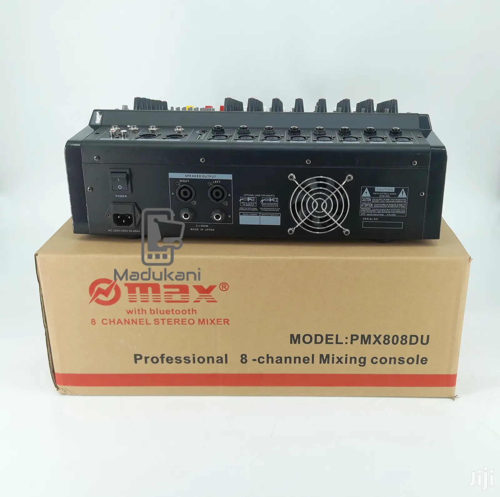 Max PMX808D 8 Channel Powered Mixer Mixing Console Japan
