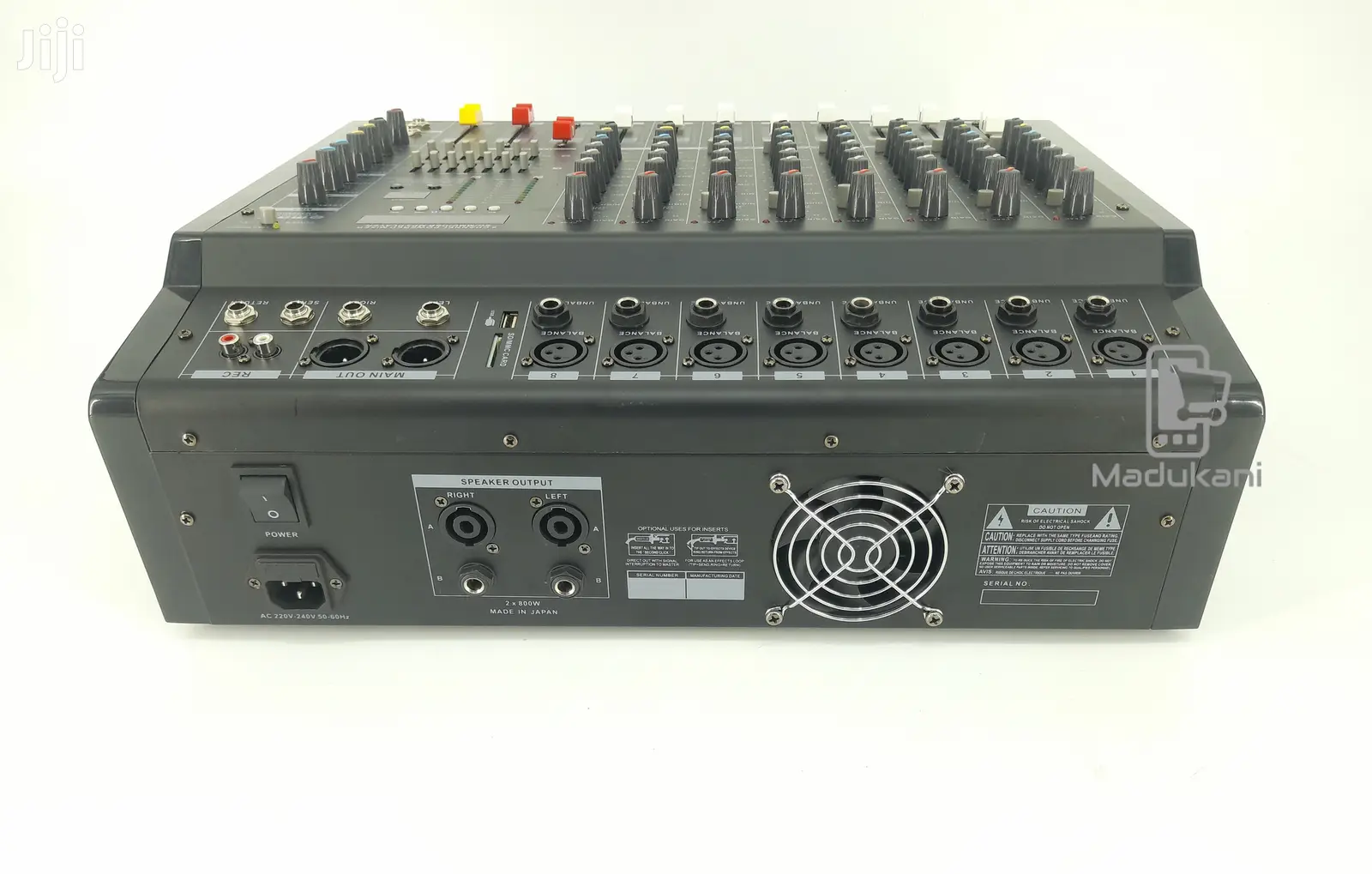 Max PMX808D 8 Channel Powered Mixer Mixing Console Japan
