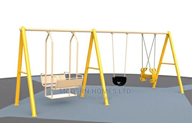 Colorful Children Swing With Comfortable Seats - thumbnail 2