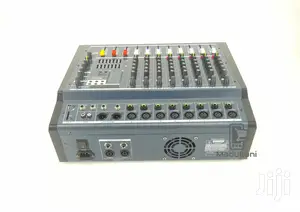 Max PMX808D 8 Channel Powered Mixer Mixing Console - Gray