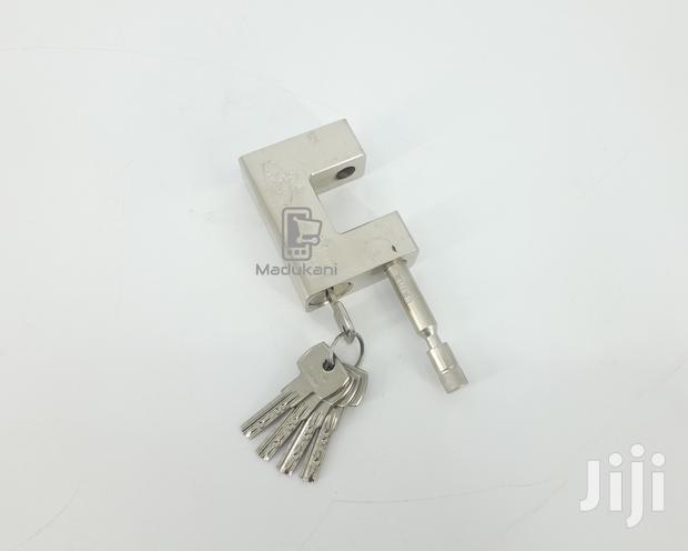 1kg 94mm Hardened Solid Steel Monoblock Padlock, Thick Shack - thumbnail 4